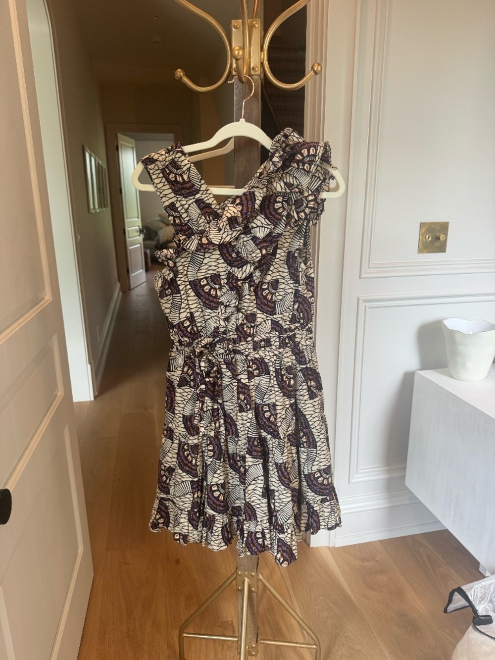 Ulla Johnson Ruffle Mini Dress Silk Blend Size 6